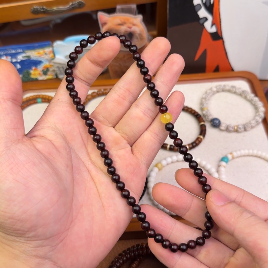 未镶嵌檀香紫檀（小叶紫檀）手串