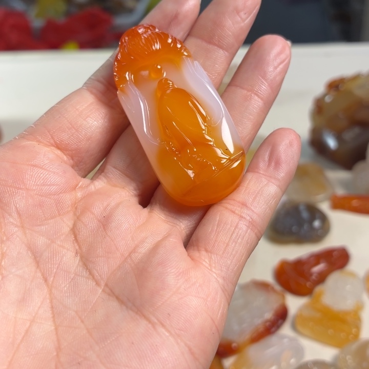 玛瑙/玉髓未镶嵌吊坠(不含链)