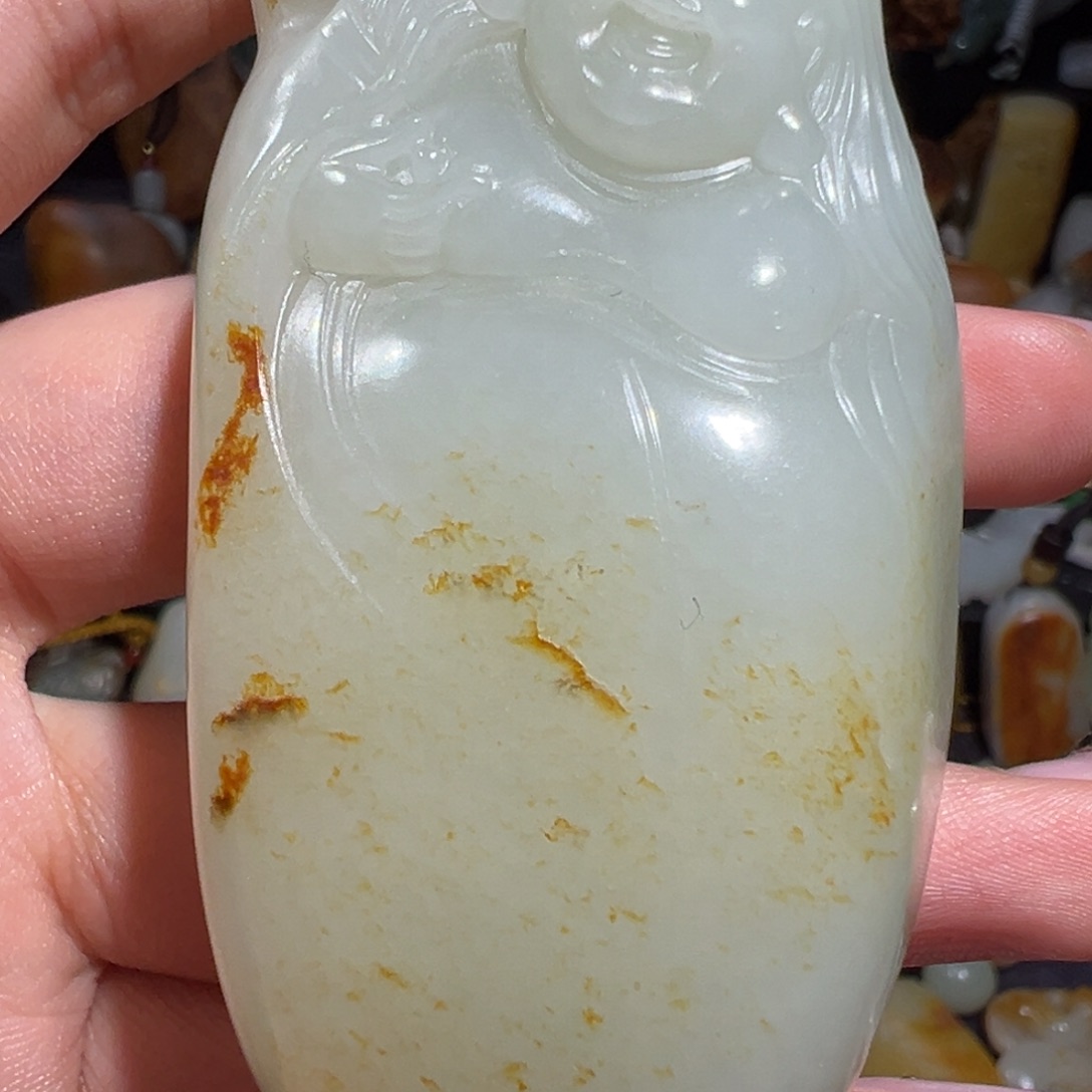 和田玉把件未镶嵌两**京