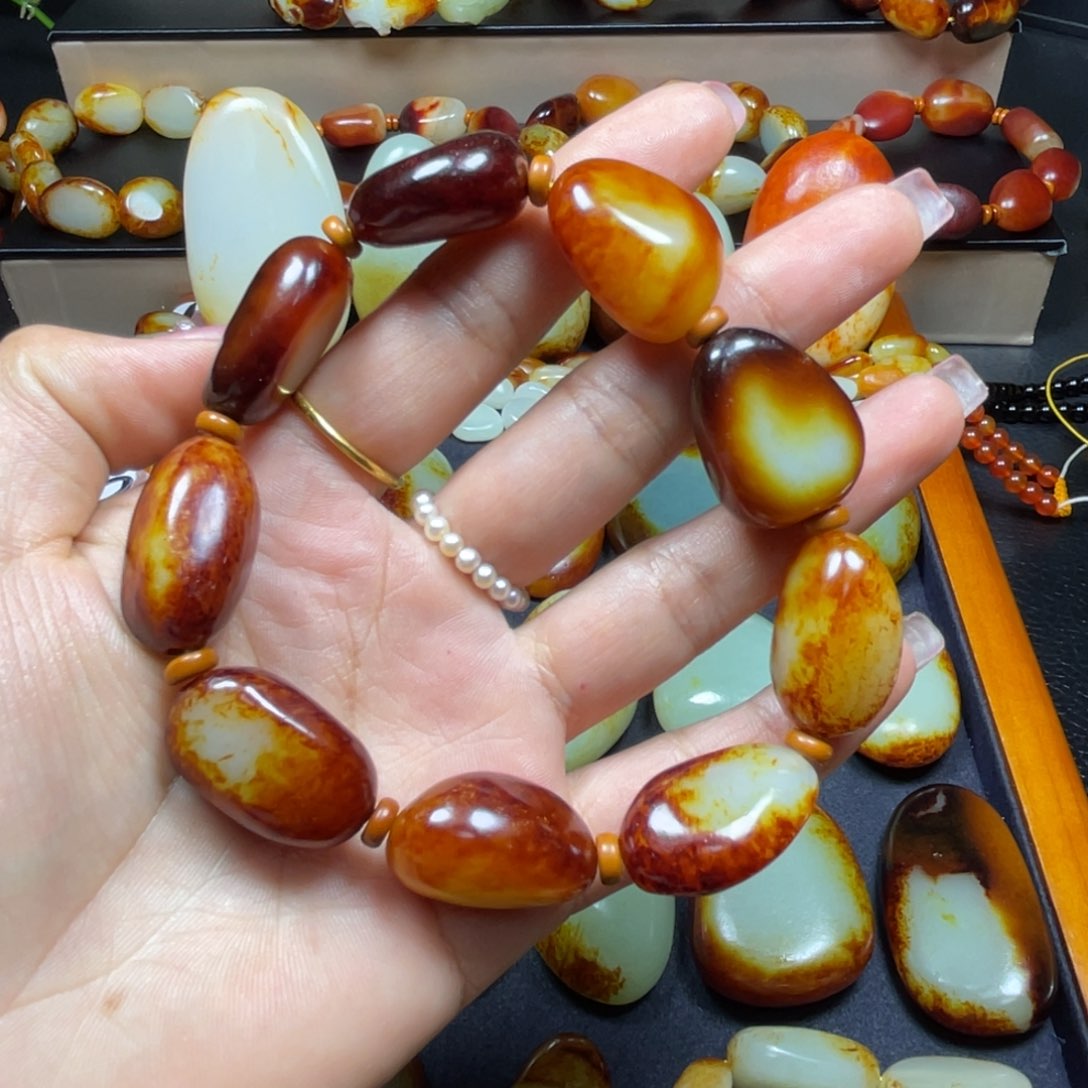 颈饰未镶嵌和田玉凌*@