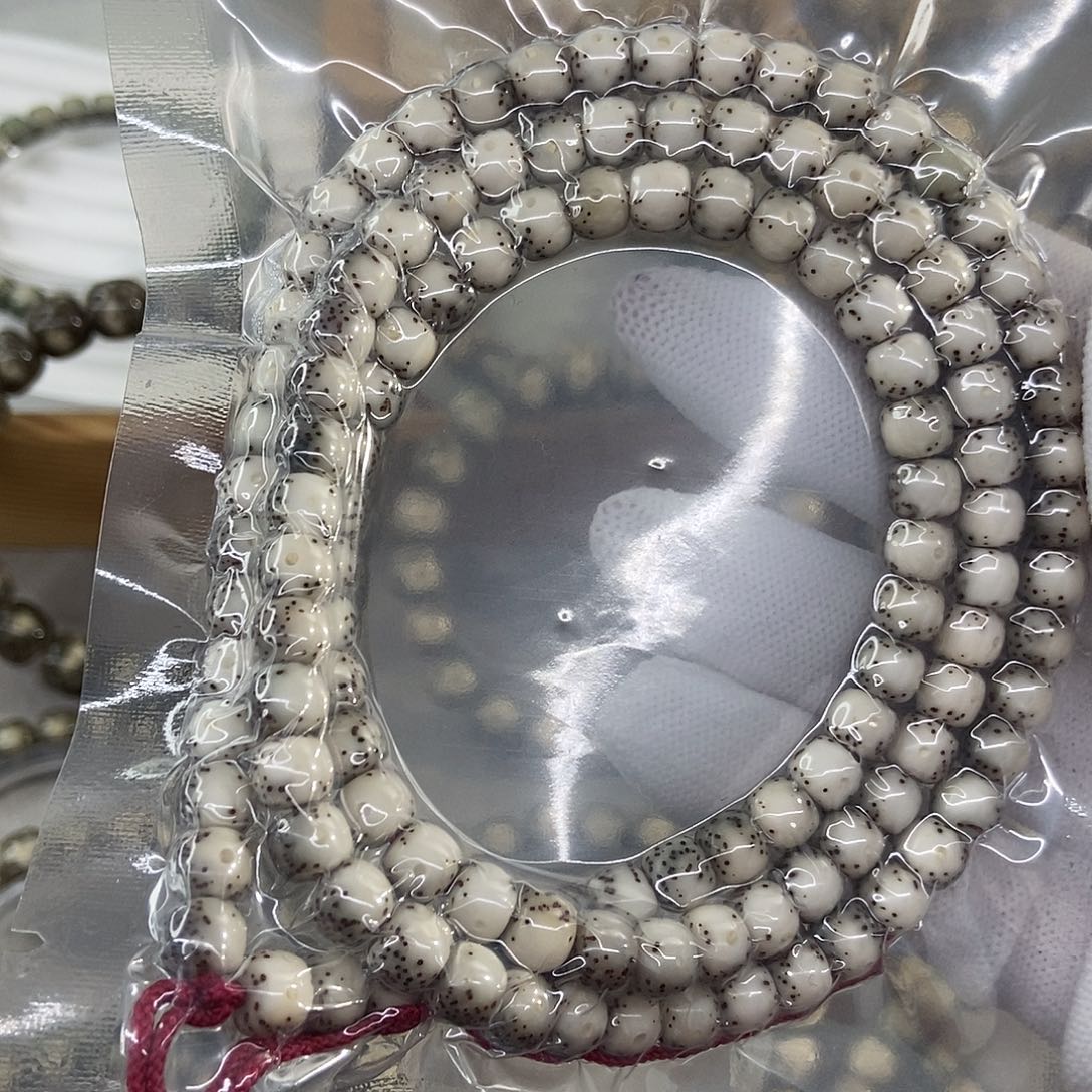 星月菩提手串7半壁留白108