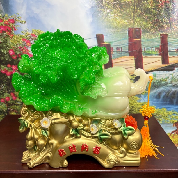 招财纳福 白菜 客厅 玄关 电视柜家居摆件高 
