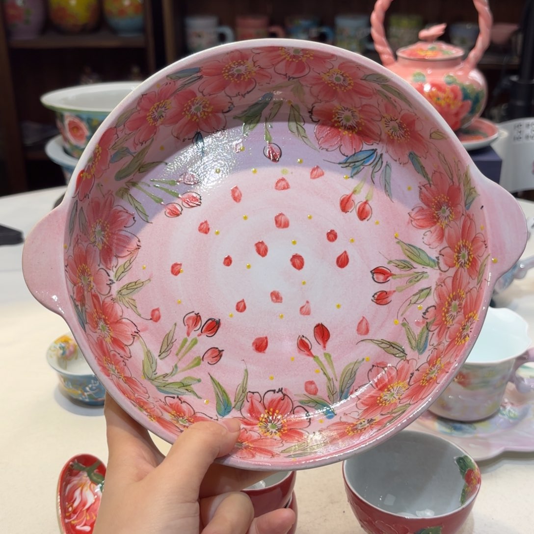 景德镇手绘高温釉下彩陶瓷茶具