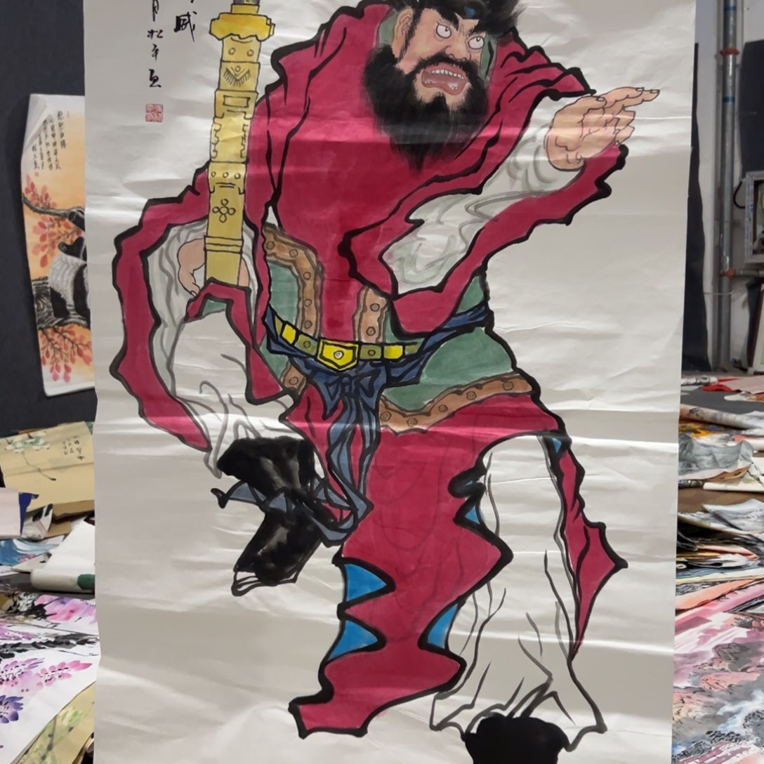 国画国画作品画心一张