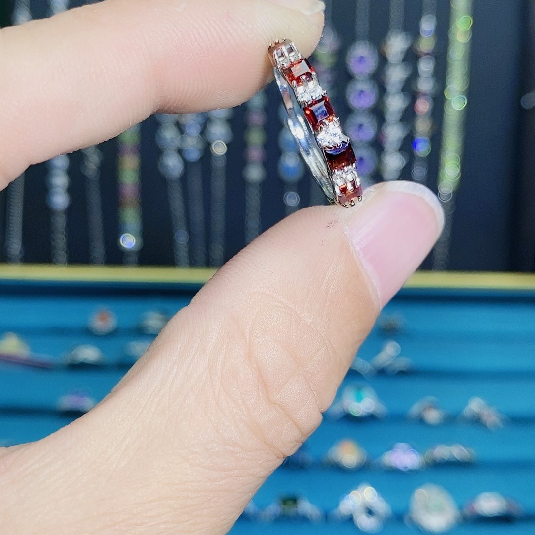 紫晶珠宝半成品银S925镶嵌