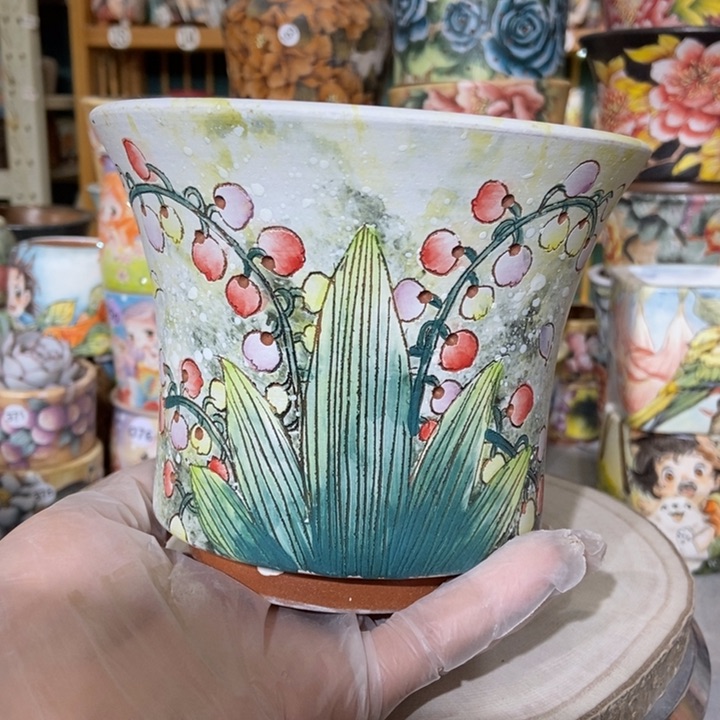 红陶景德镇艺术手绘作品