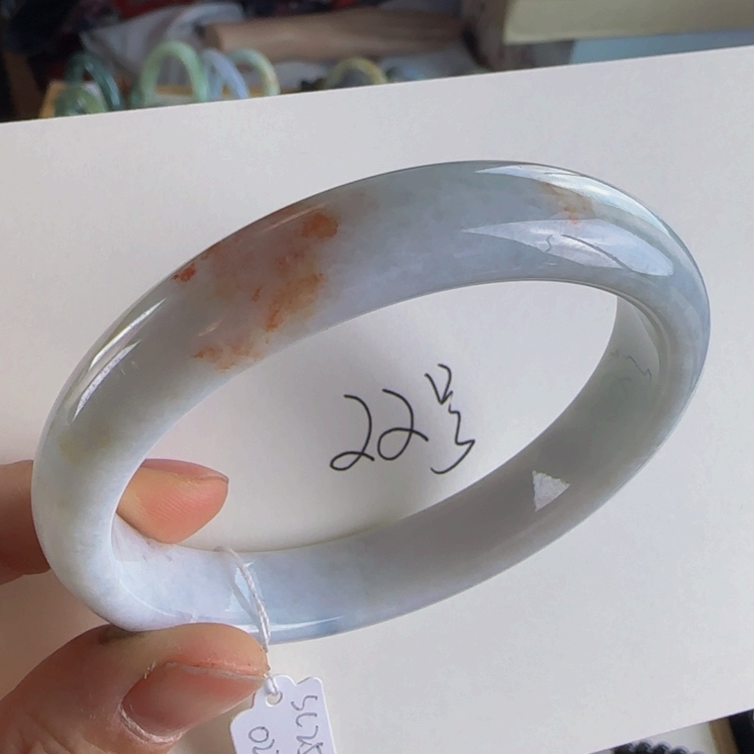 翡翠手镯未镶嵌老坑57.6圈