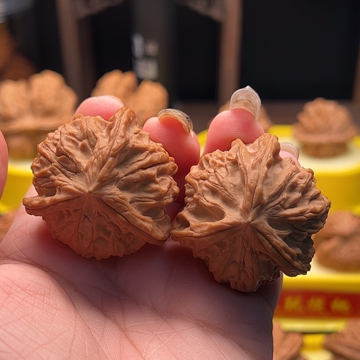 吊坠文玩核桃云蒙山小粗筋三棱 全品