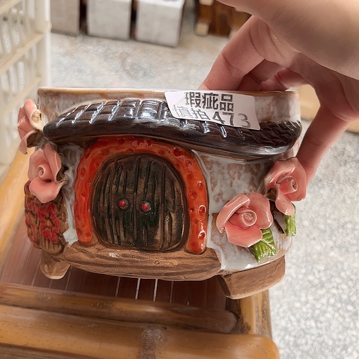 花盆紫砂粗陶材质多肉花盆473