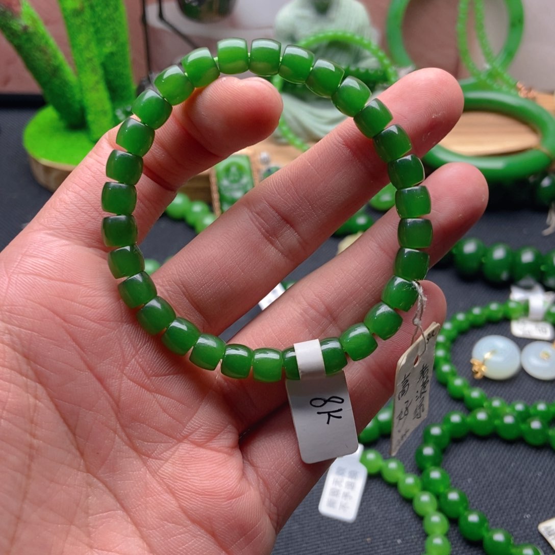 未镶嵌手链和田玉（碧玉）太*郎