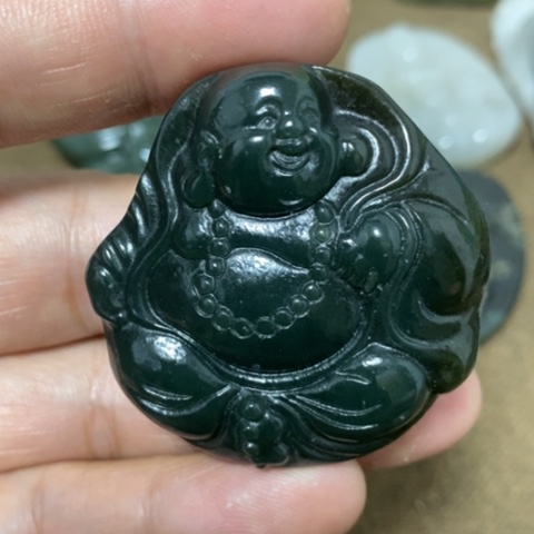 和田玉未镶嵌挂件