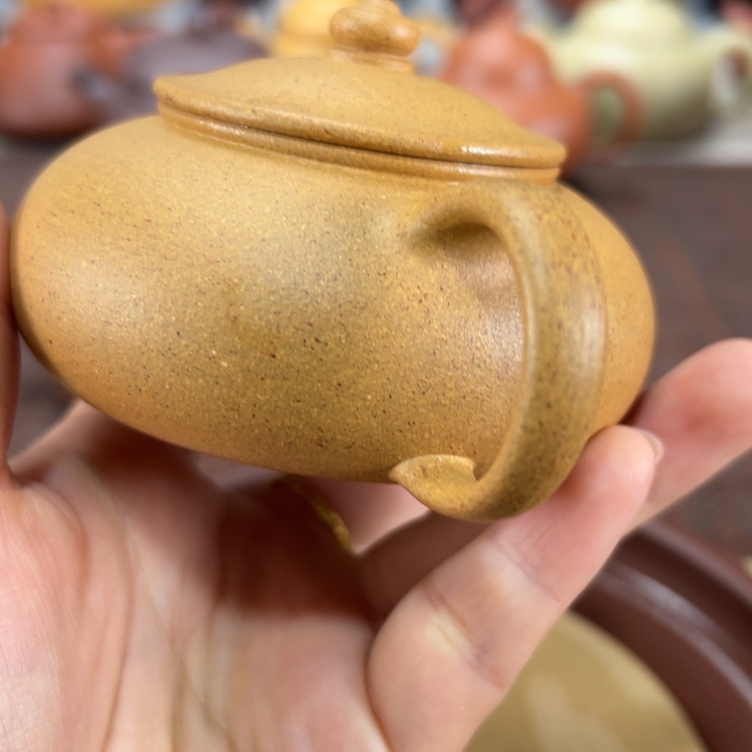 鬼***钧紫砂茶杯黄金段微瑕