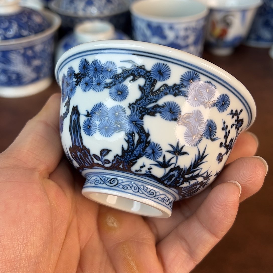 杯景德镇全手工手绘陶瓷