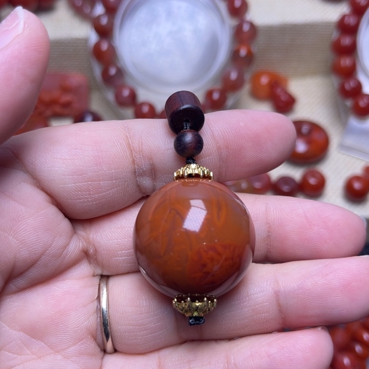 南红玛瑙未镶嵌手链2 6 M