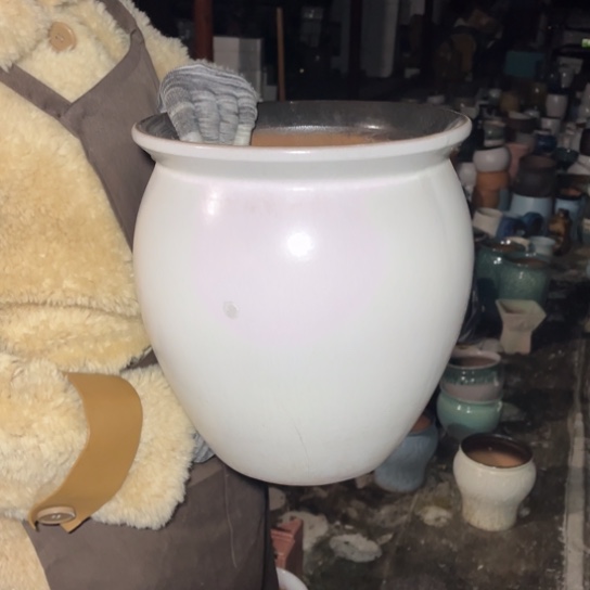 红陶口25高28瑕疵