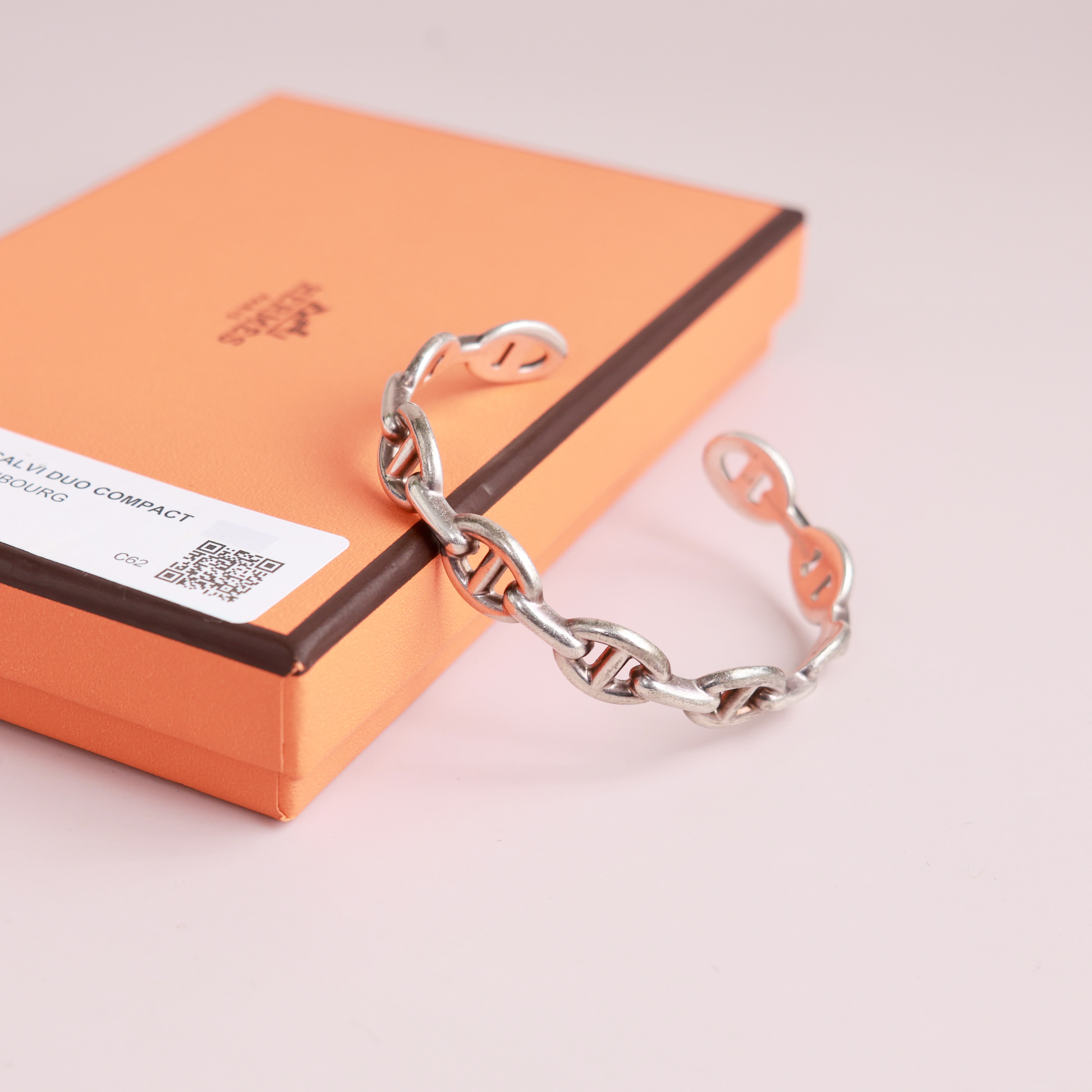 95新 Hermes/爱马仕 【美佳】猪鼻子开口手镯/0002