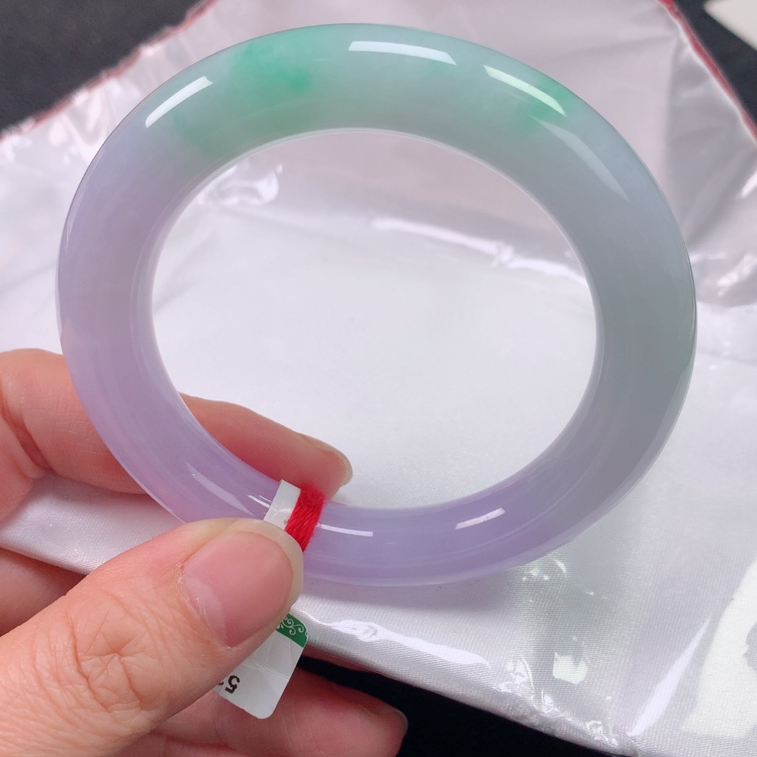 未镶嵌手镯翡翠缅甸天然翡翠手镯5253