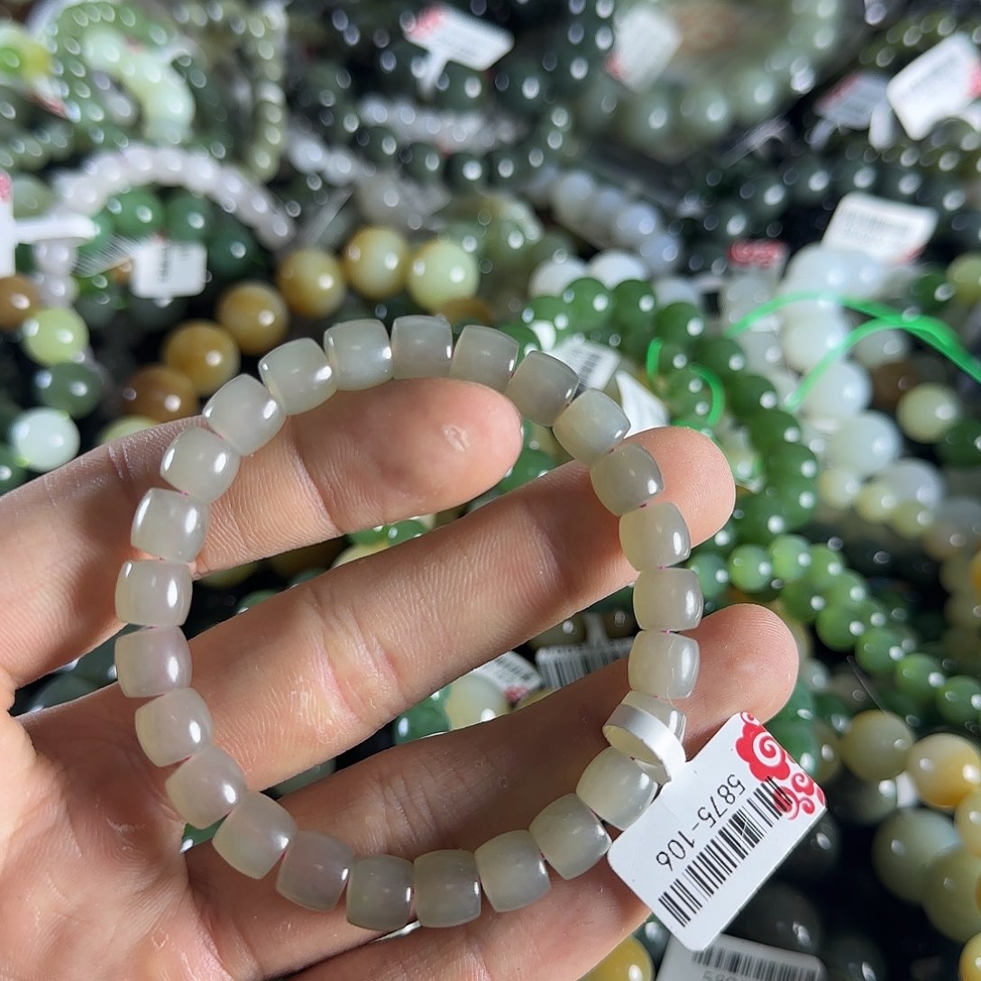 和田玉手链未镶嵌31