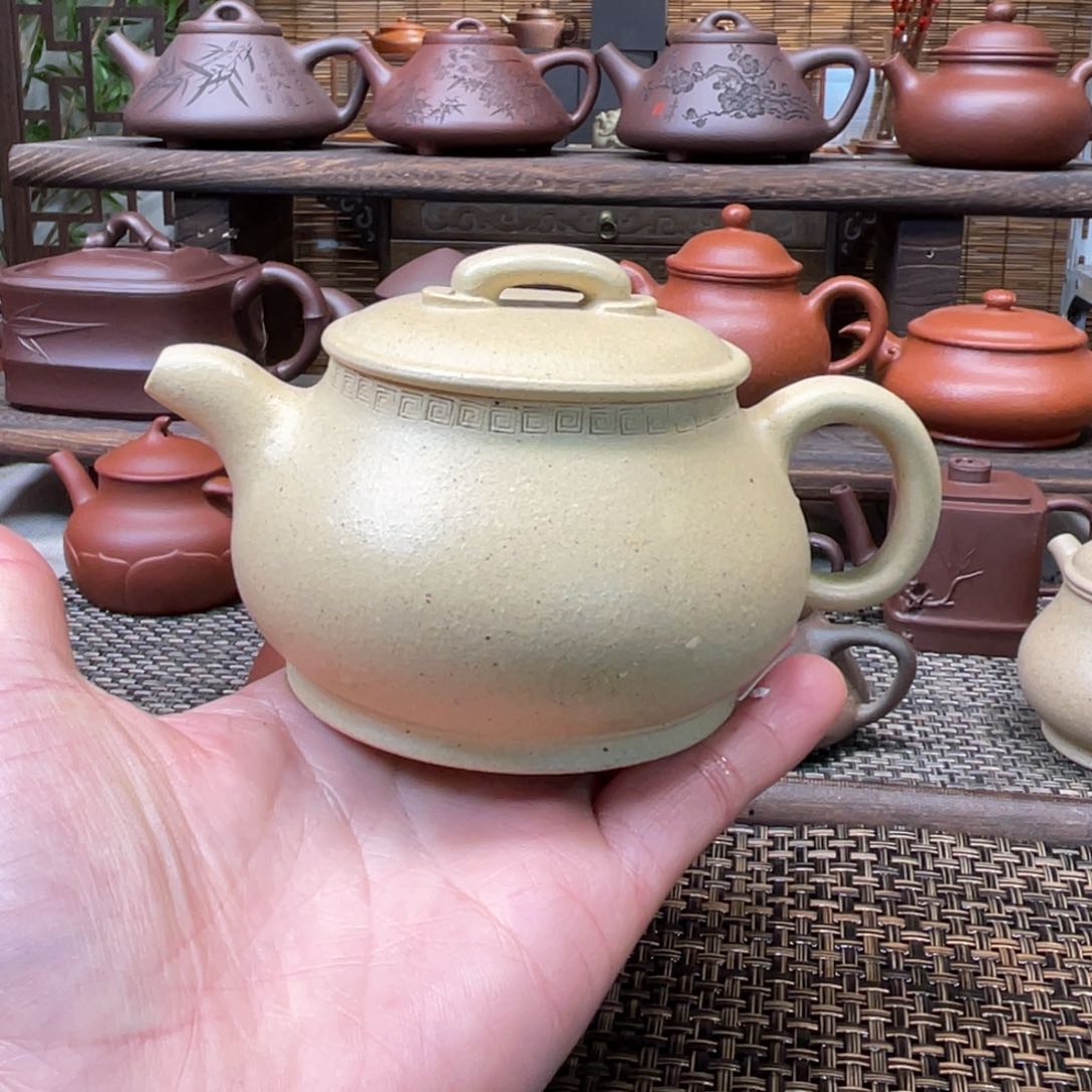 紫砂茶壶宜兴原矿紫砂手工制180