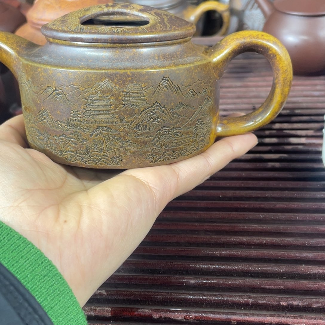 宜兴原矿紫砂壶手工