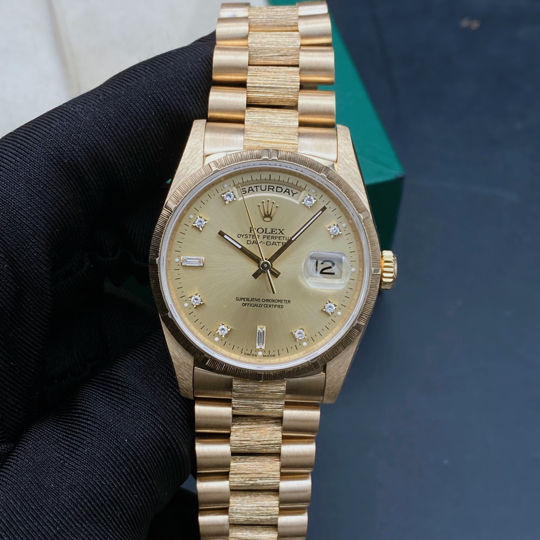 99新 Rolex/劳力士 星期日历18248/男士机械表/表径36