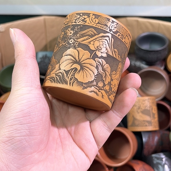 茶杯紫砂全手工紫砂主人杯