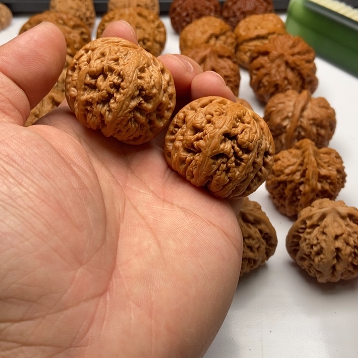 泥***流把件文玩核桃41大粗筋文玩核桃