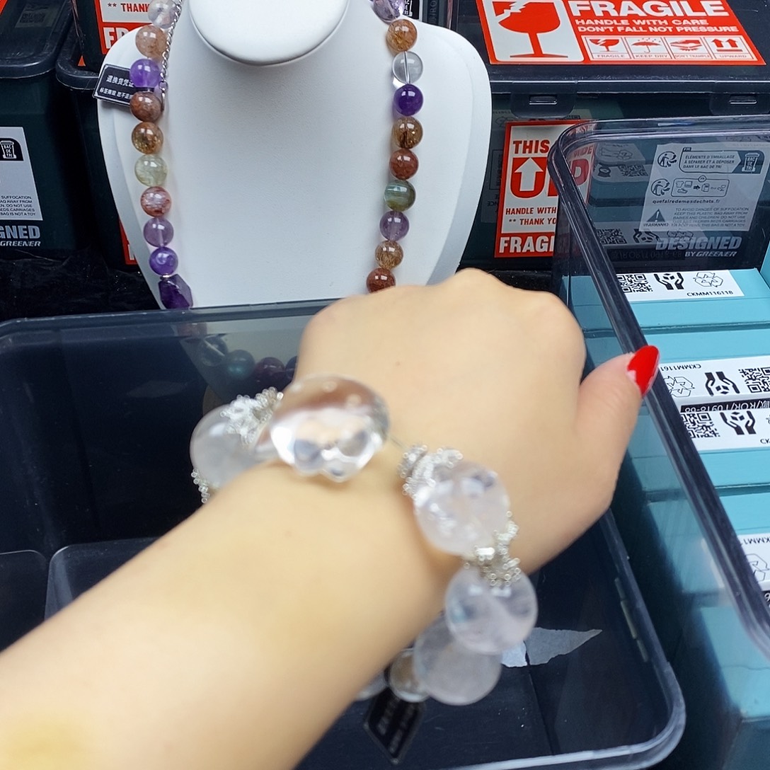 手链水晶银S925镶嵌