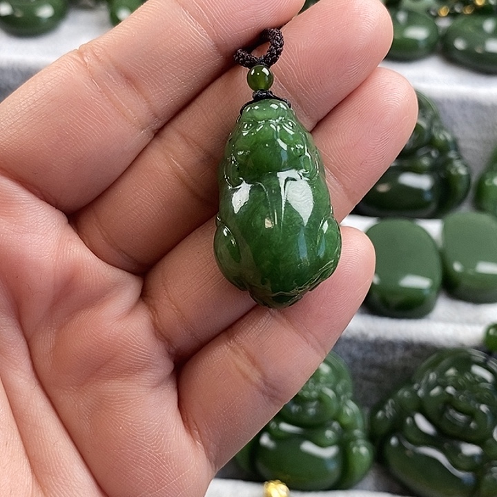 和田玉（碧玉）未镶嵌项链