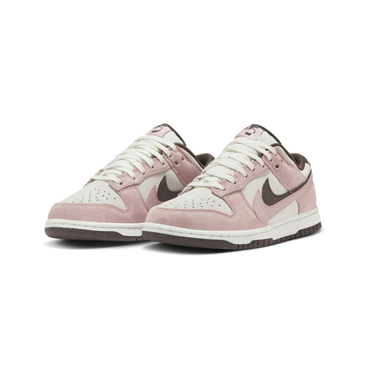Nike耐克女鞋25冬新款运动鞋DUNK LOW粉白双钩复古板鞋HV1799161