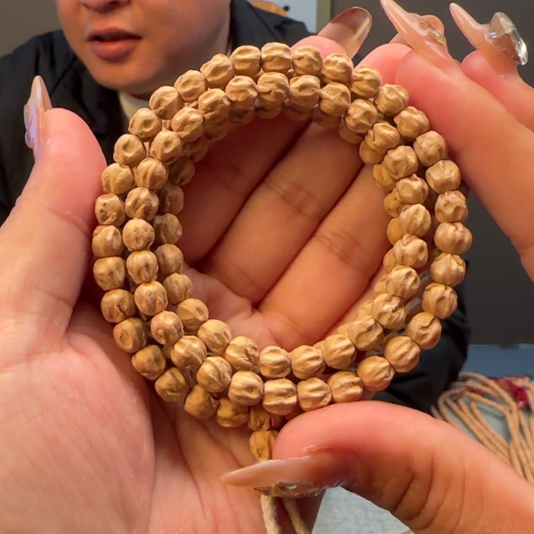 柏香籽/百香籽手串玉莲花6➕