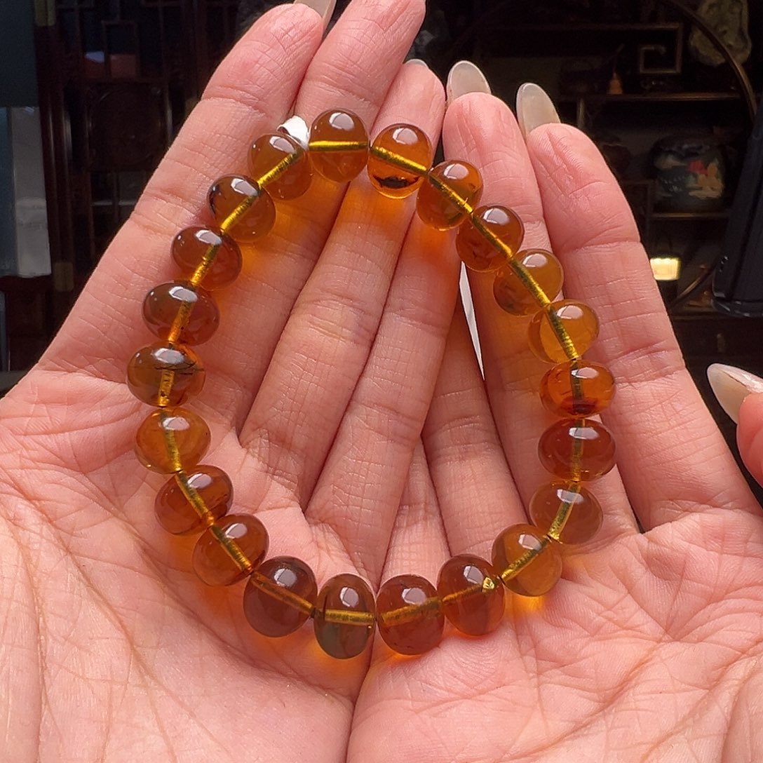 琥珀裸石未镶嵌抚顺琥珀10020。11mm