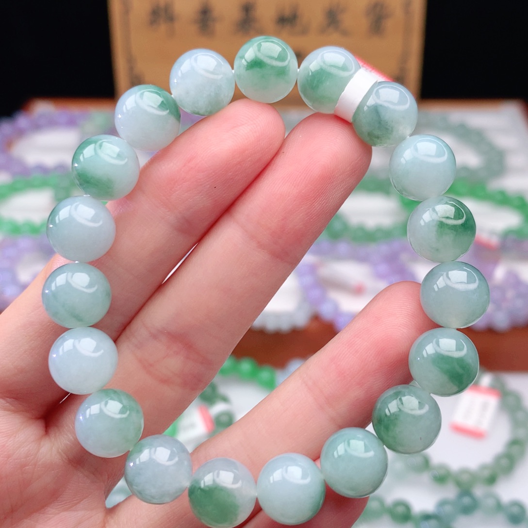 翡翠手链未镶嵌翡翠10mm