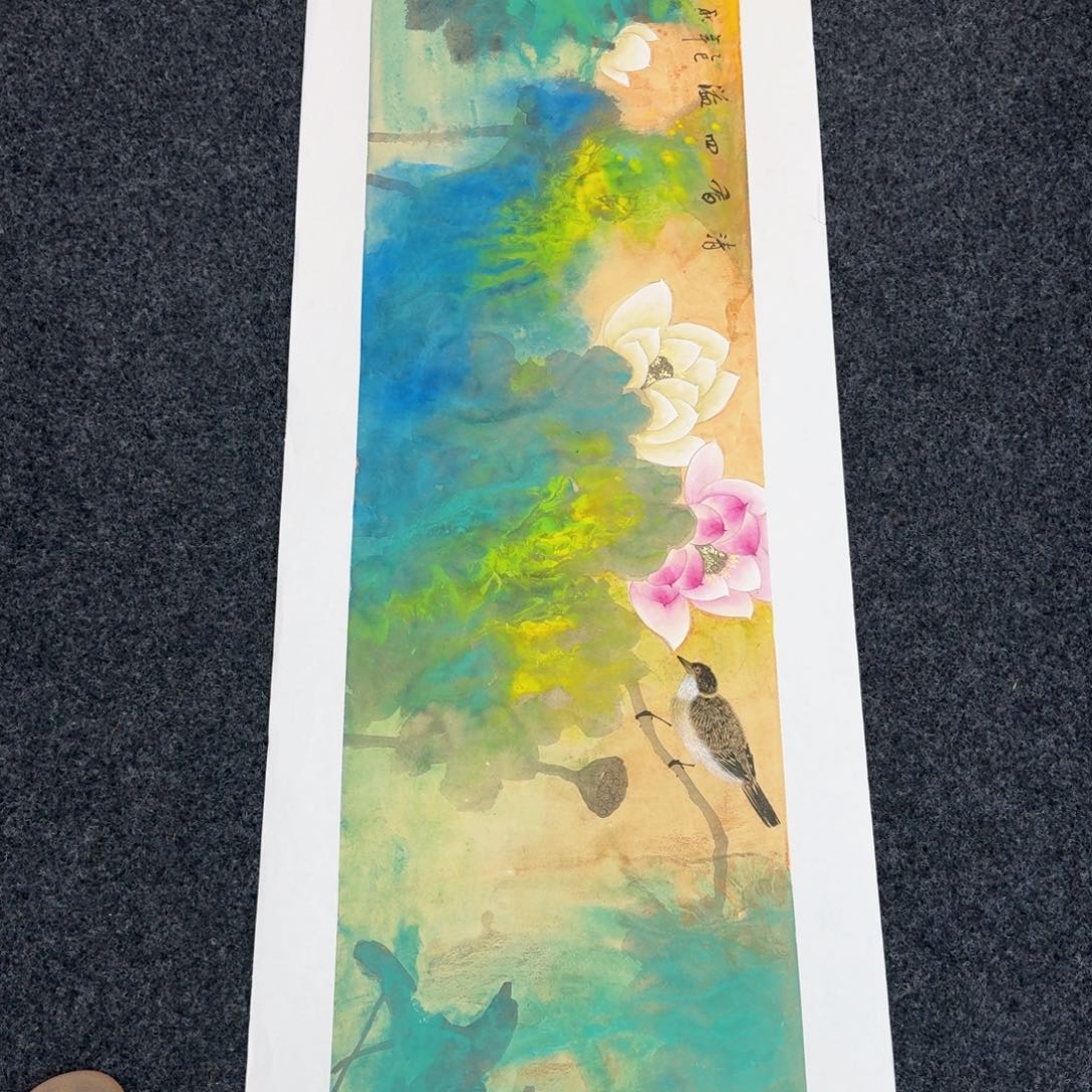 国画纯手绘山水花鸟作品