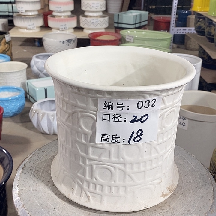 陶瓷微瑕花盆-032-1个