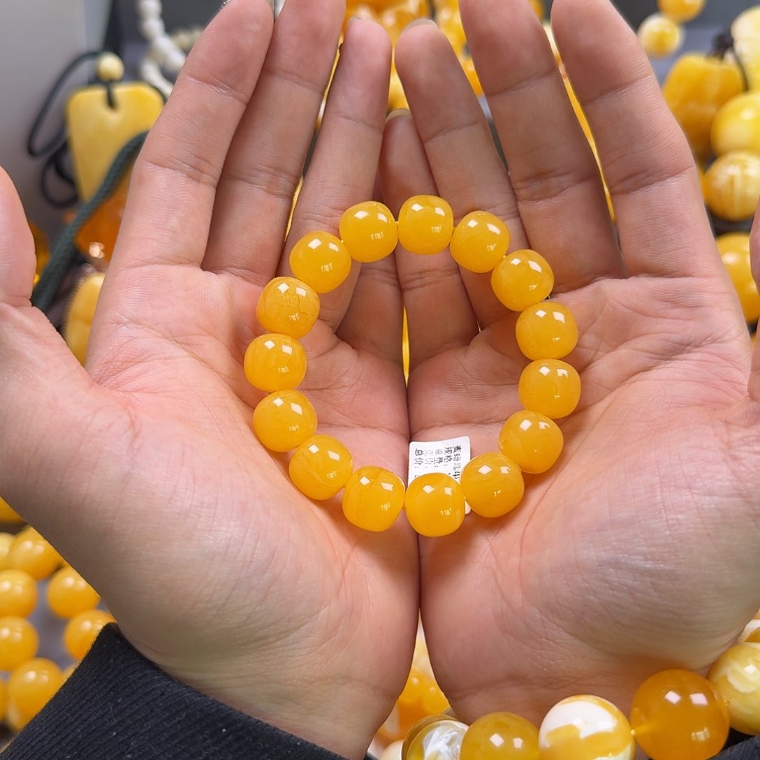 蜜蜡珠宝奇石未镶嵌同料老型14mm