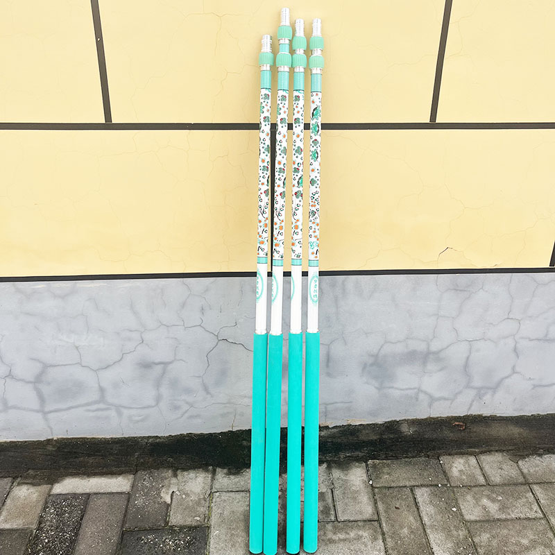 梦者战魂湛虞青花蓝色碳素抄网杆野钓伸缩杆鲫鱼鲤鱼抄网杆