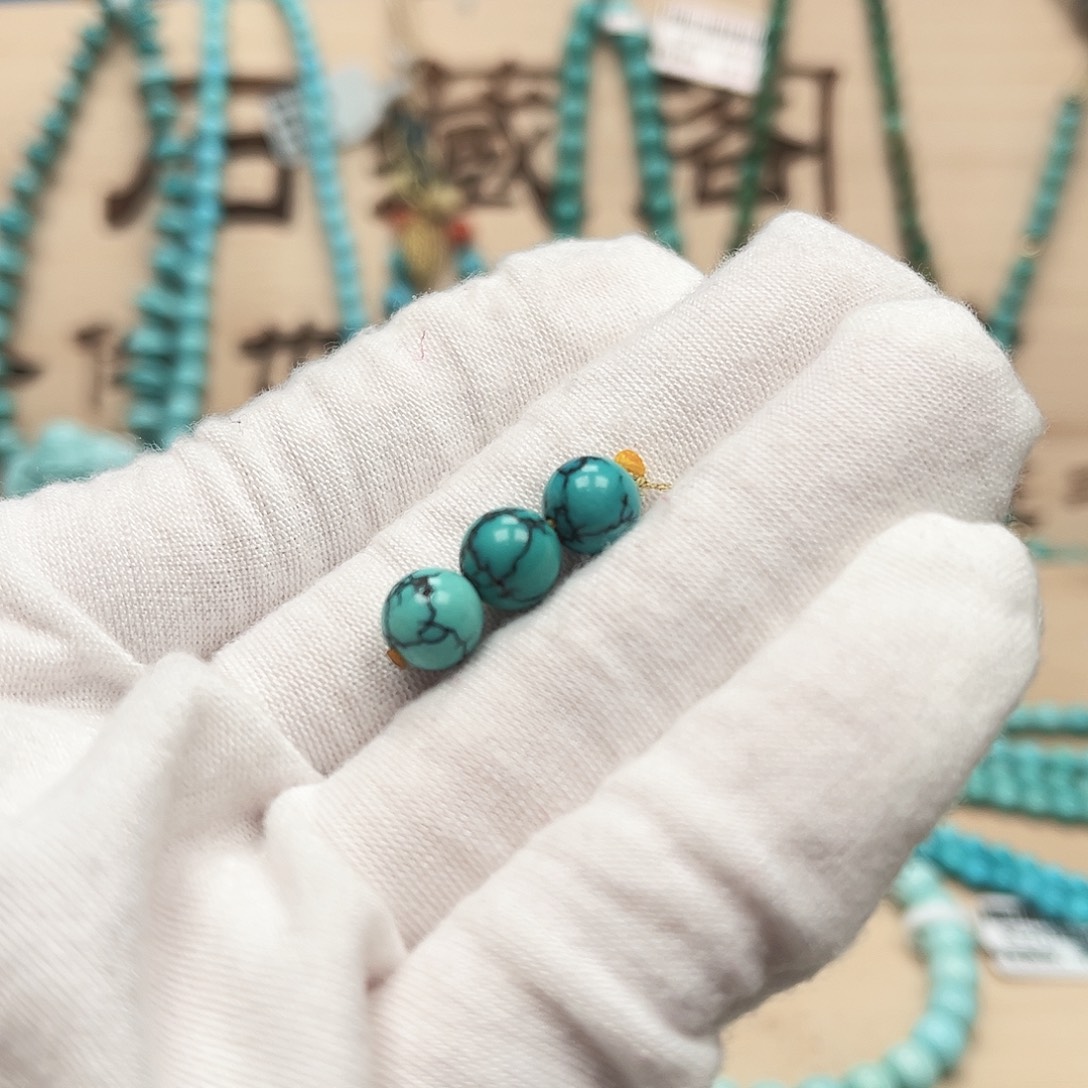 绿松石圆珠未镶嵌