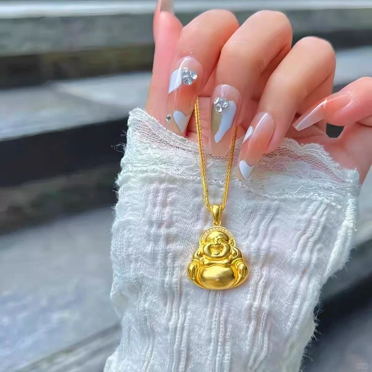 【新年专享】18K大肚弥勒佛吊坠  百搭经典款（赠合金链子）