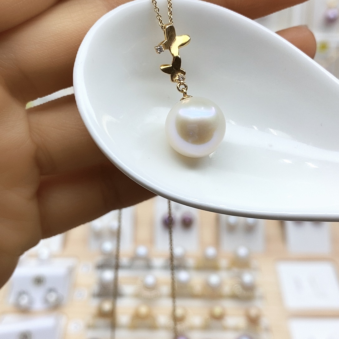 淡水珍珠颈饰银S925镶嵌