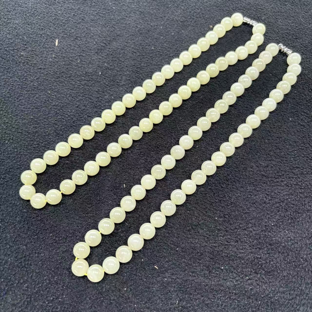 天然和田玉冰黄口项链多样性发其一h1722