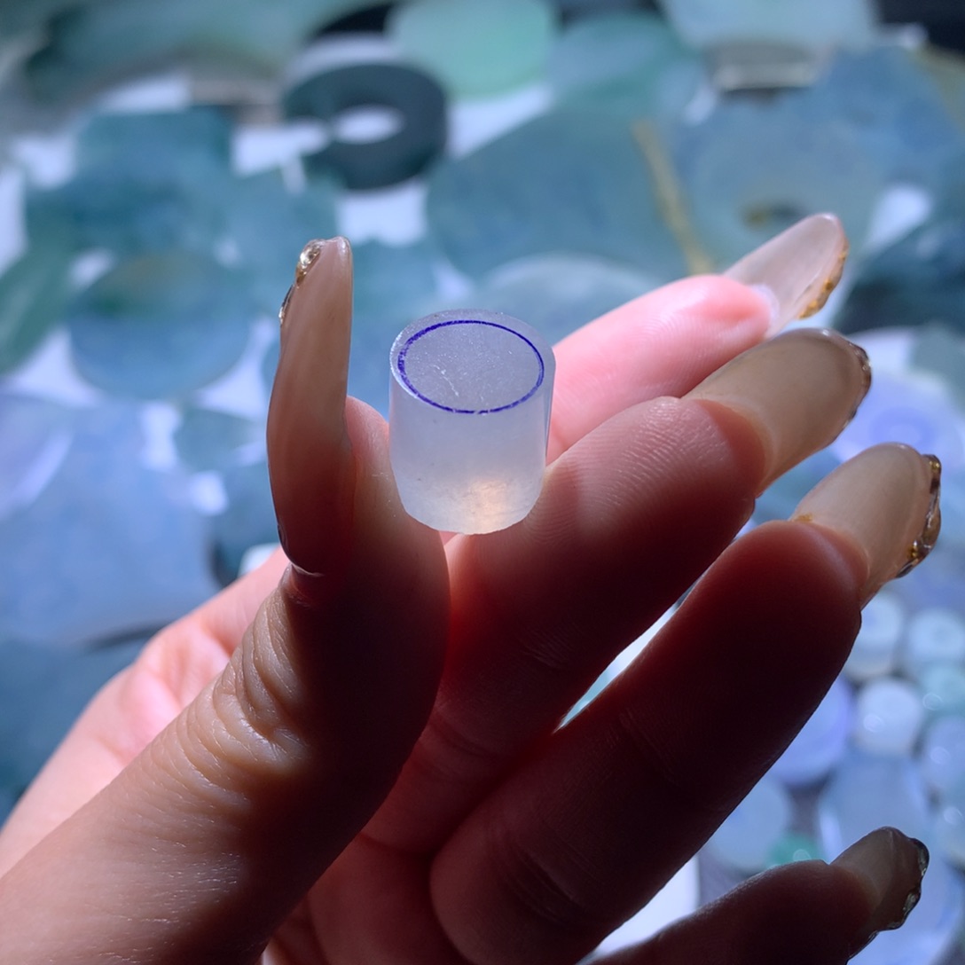 定制翡翠未镶嵌卡11加冰珠