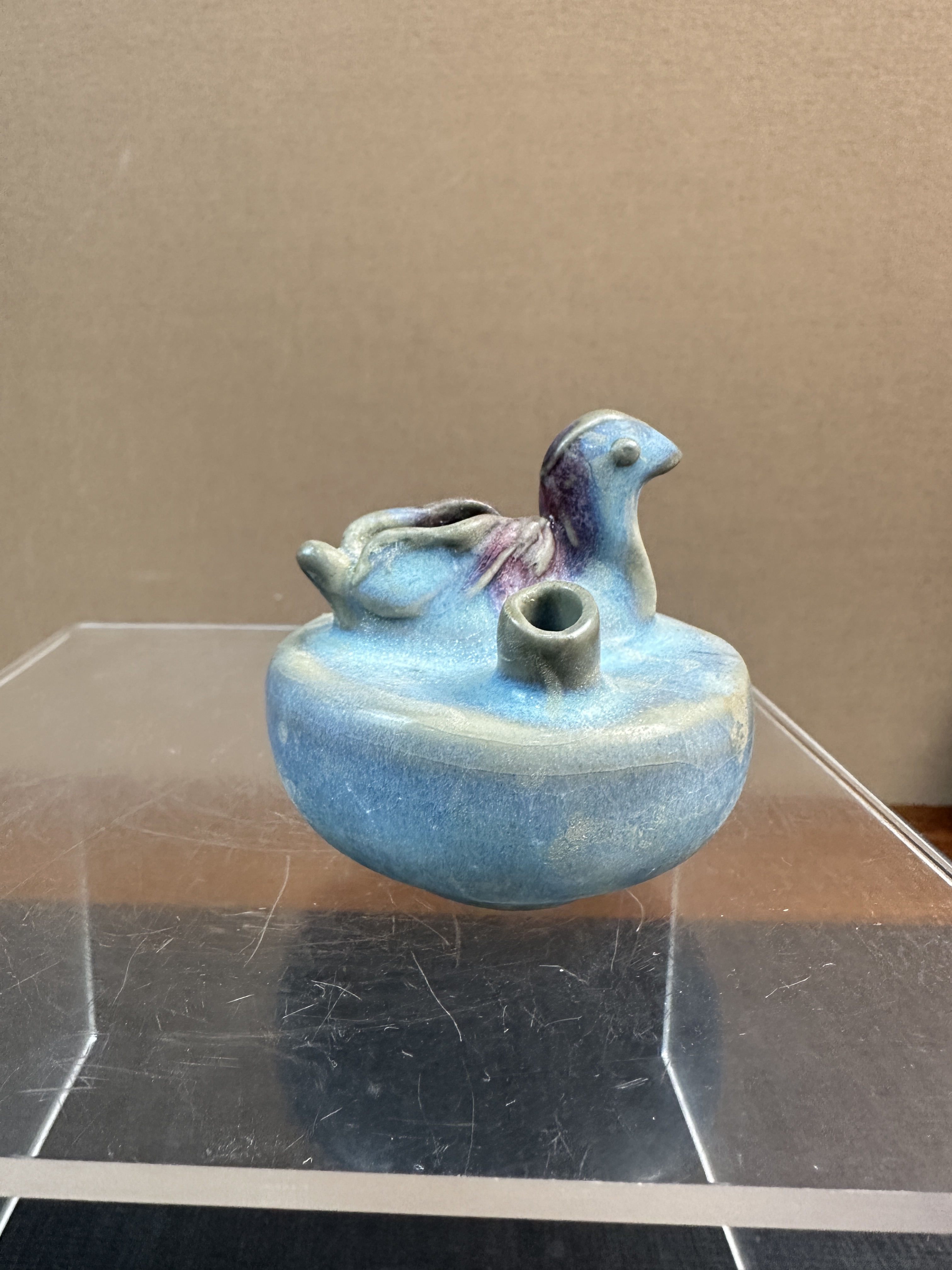 0011钧瓷小鸟水滴