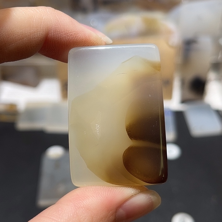 玛瑙/玉髓玉牌未镶嵌