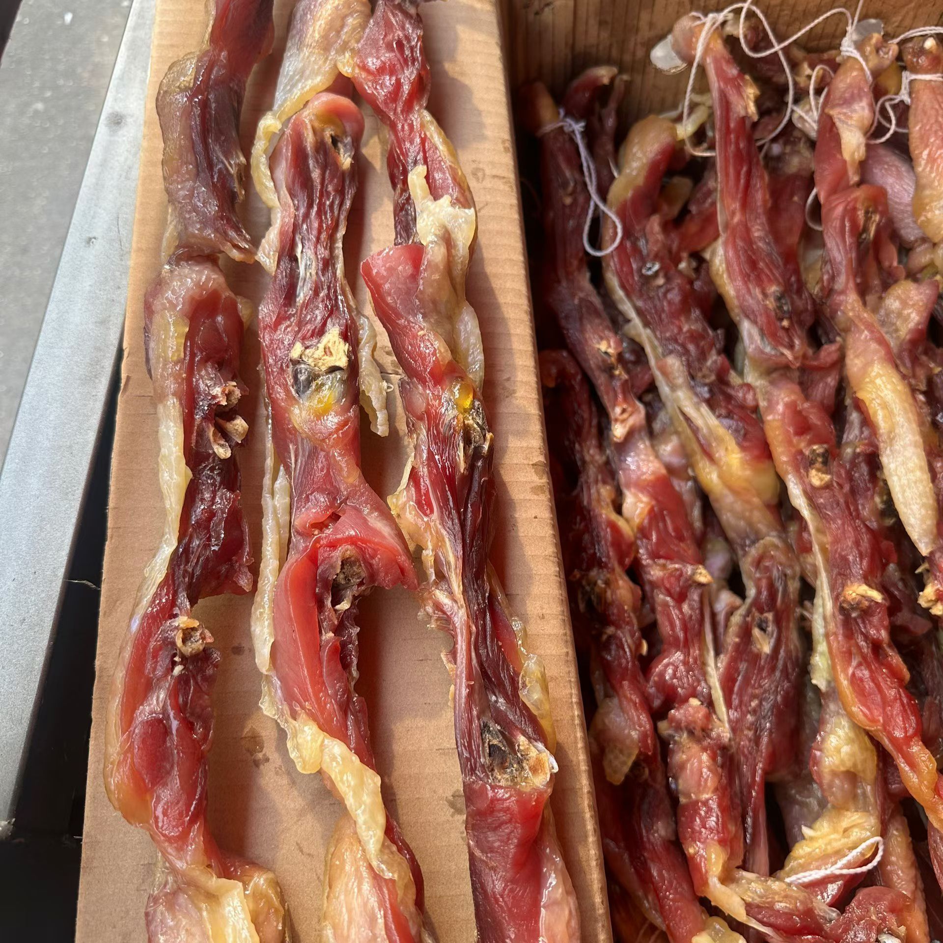 农家风干大扇鸡腊鸡条 腊香浓郁皮爽肉香