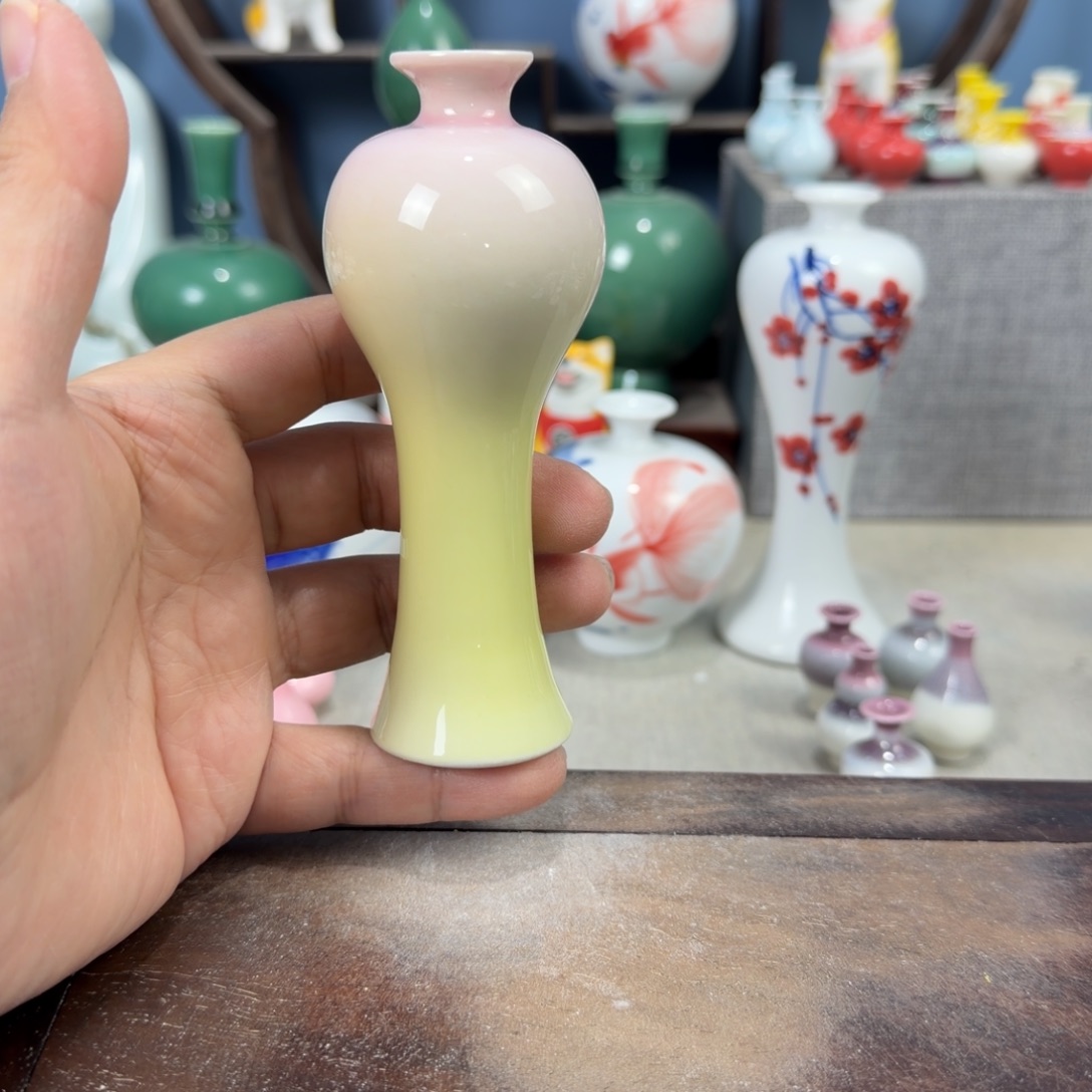 陶瓷手工小花器摆件