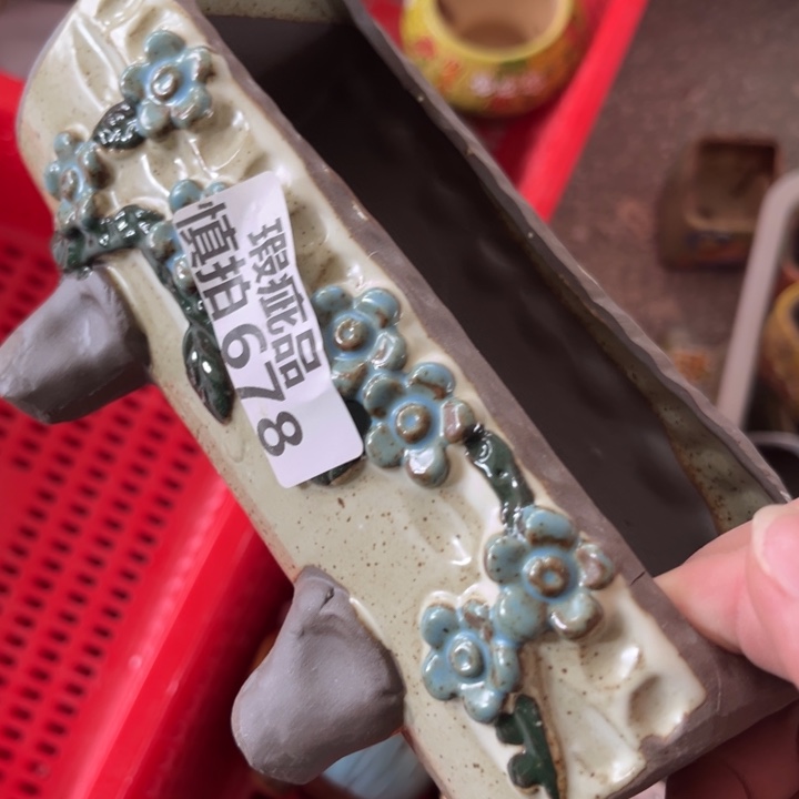 紫砂花盆粗陶材质多肉花盆