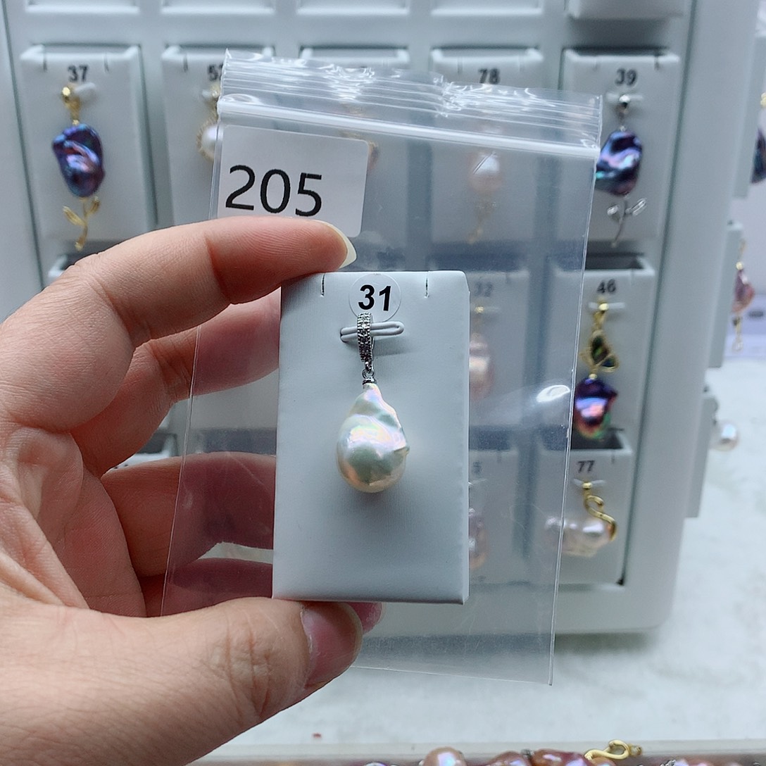 吊坠(不含链)淡水珍珠合金