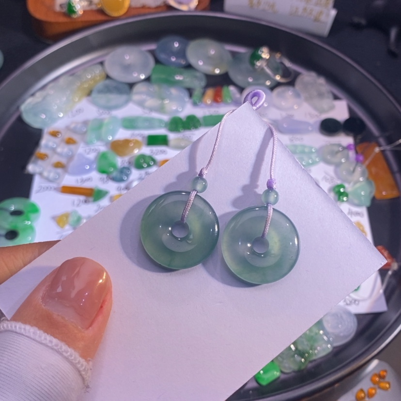 【闪购商品】翡翠挂件未镶嵌圈