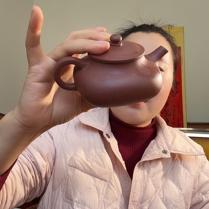 茶壶紫砂紫泥方器209cc